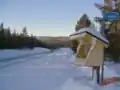 The E&nbsp;75 in winter in Inari, Finland