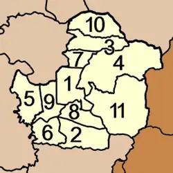 Map of subdistricts