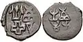 Taxila coin (circa 180 BCE).