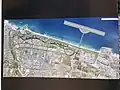 Tel Aviv shore plan, including an airport 1.5&nbsp;km offshore