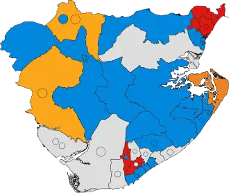 2023 results map