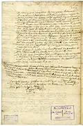 Testament, verso