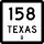 Business&nbsp;State Highway 158-B marker