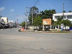 Street in Cầu Kè town