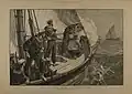 Pinnace attached to HMS London chasing a dhow in 1881