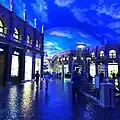 Darkened sky ceiling