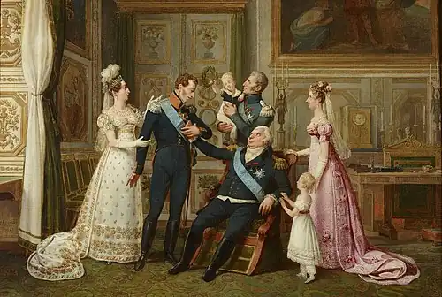 Louis XVIII Receiving the Duke of Angoulême on His Return from the Spanish Campaign 1823