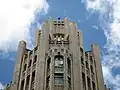 Summit of the neo-Gothic corner tower