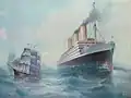 The SS Imperator of the Hamburg America Line after A.F. Bishop