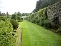 Southern boundary of the Walled Garden at Drum Castle