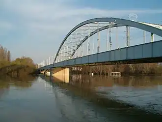 Belvárosi bridge on the Tisza river