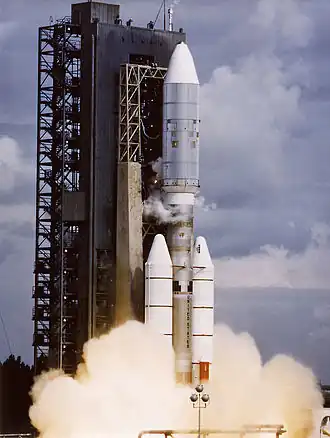 A Titan IIIE launching Voyager 2 from LC-41 in 1977.