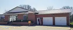 One-story building.