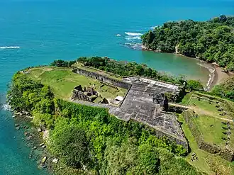 The current ruins of Fort San Lorenzo date from the 1750s.[1]