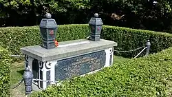 A tomb in a cemetery