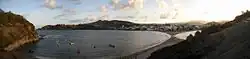 Sainte-Marie, Martinique and its Tombolo.