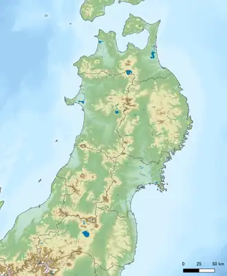 April 2011 Miyagi earthquake is located in Tohoku, Japan