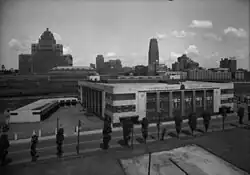 The Toronto Postal Delivery Building (1939), now part of Scotiabank Arena