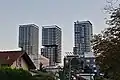 From left to right: Tower 1, 2 and 3