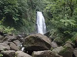 Trafalgar Falls at Morne Trois Pitons National Park