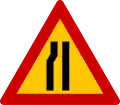 K-6α Road narrows on left