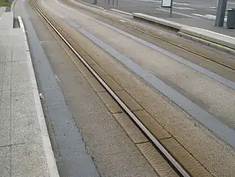 Guide rail section