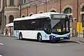 Custom Coaches bodied Volvo B7RLE at Central station in July 2013