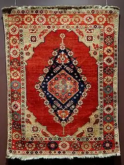"Transylvanian" double-niche carpet with a central medallion