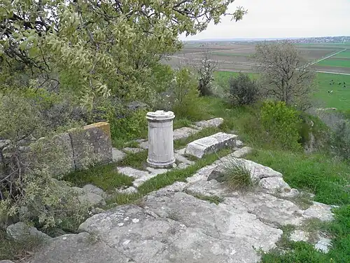 Troy VIII Temple of Athena, built over the ruins of the Bronze Age palatial complex