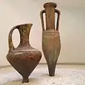 Two amphoras in the swimming pool of Yalta Hotel Complex