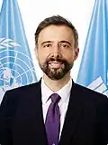 A portrait photo of UN-Water Chair Alvaro Lario