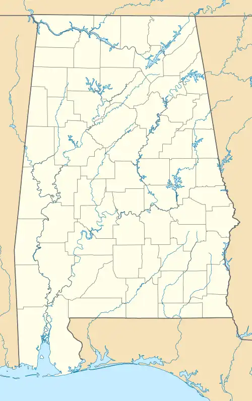 Taskigi Mound is located in Alabama