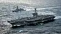 Samidare alongside USS Carl Vinson on 8 March 2017.