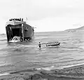 USS LST-205 during Battle of Kiska on 21 August 1943