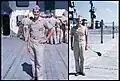 Aviation Officer Candidate in pre-flight training aboard ship, 1956