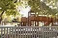 The gradeschool playground at the Unitarian Universalist Church of Boulder, Colorado