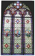 Ulisse De Matteis, Stained-glass window from the Old American church in Florence, ca. 1881-82. Currently installed in St. James Episcopal Church in Florence.