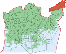 Position of Ultuna within Helsinki
