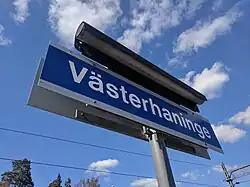 Station sign