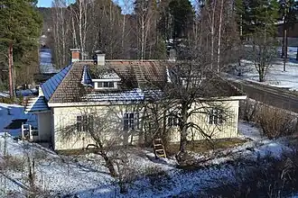 The former railway workers' residence
