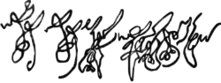 Vakhtang IV's signature