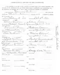 John D. Van Allen application Holland Society of New York reverse side