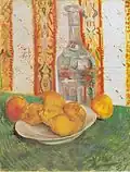Still Life with Decanter and Lemons on a Plate, 1887, Rijksmuseum, Amsterdam (F340)