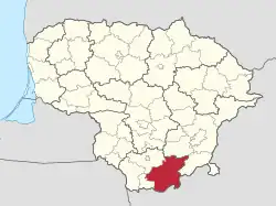 Location in Lithuania