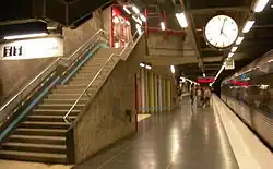 Platform and train