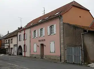 The town hall in Veckersviller