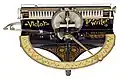 Victor index typewriter, 1889 – first successful model to use a daisy wheel