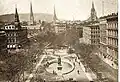 The Victoria Memorial in Victoria Square, 1903