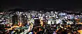 A view of Seoul from the N Seoul Tower.