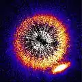 Transit of Vermin Galaxy behind HD 107146.[16]